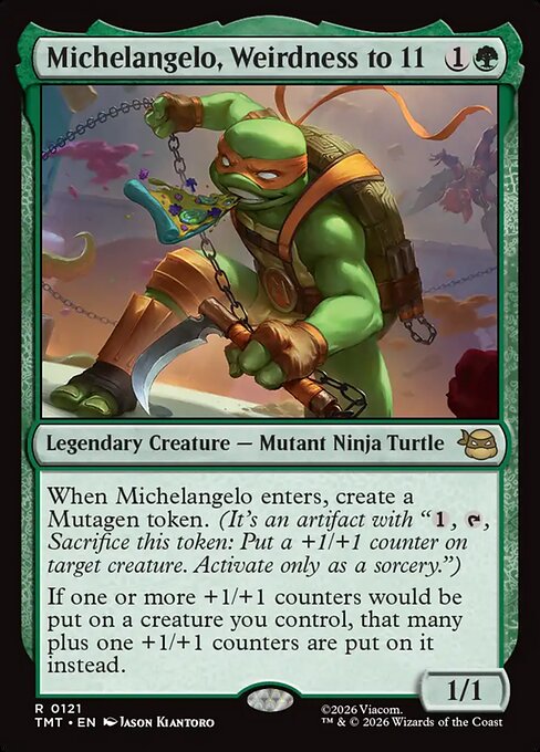 Michelangelo, Weirdness to 11 (121) - Teenage Mutant Ninja Turtles - Game On