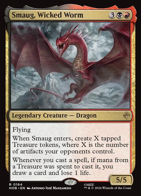 Smaug, Wicked Worm (164) (Foil) - The Hobbit - Game On
