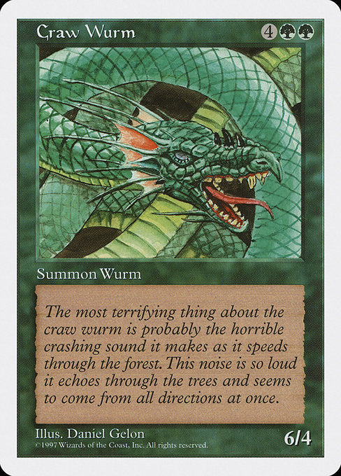 Craw Wurm (286) - Fifth Edition - Game On