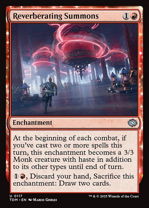 Reverberating Summons (117) (Foil) - Tarkir: Dragonstorm - Game On