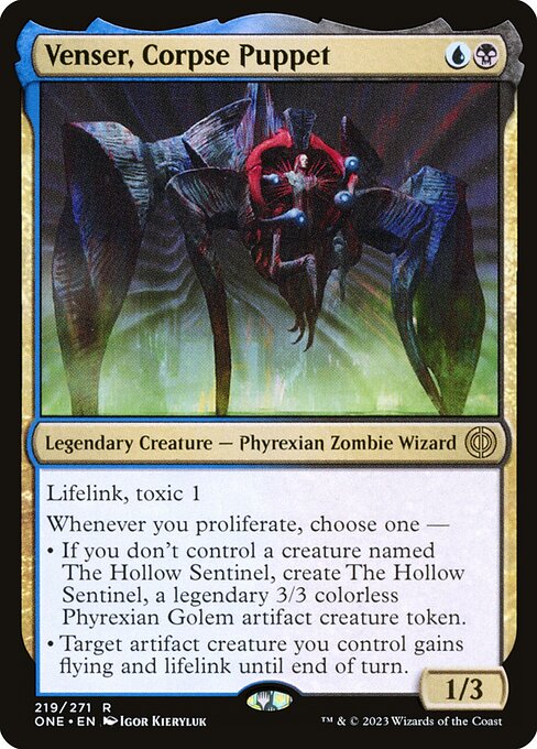 Venser, Corpse Puppet (219) (Foil) - Phyrexia: All Will Be One - Game On