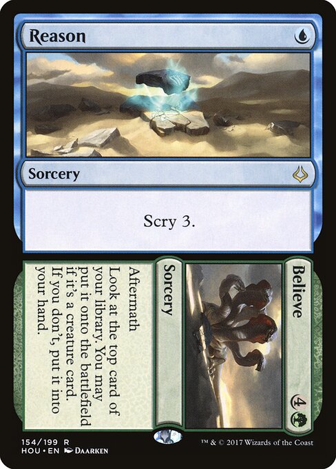 Reason // Believe (154) (Foil) - Hour of Devastation - Game On