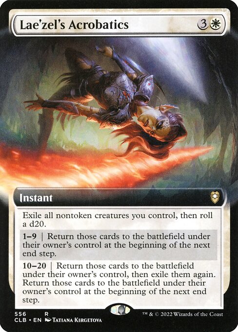 Lae'zel's Acrobatics (556) - EXTENDED ART - Commander Legends: Battle for Baldur's Gate - Game On