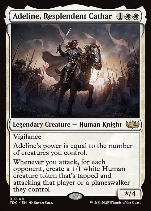 Adeline, Resplendent Cathar (108) - Tarkir: Dragonstorm Commander - Game On