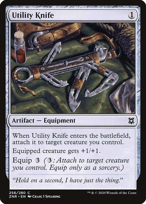 Utility Knife (256) (Foil) - Zendikar Rising - Game On