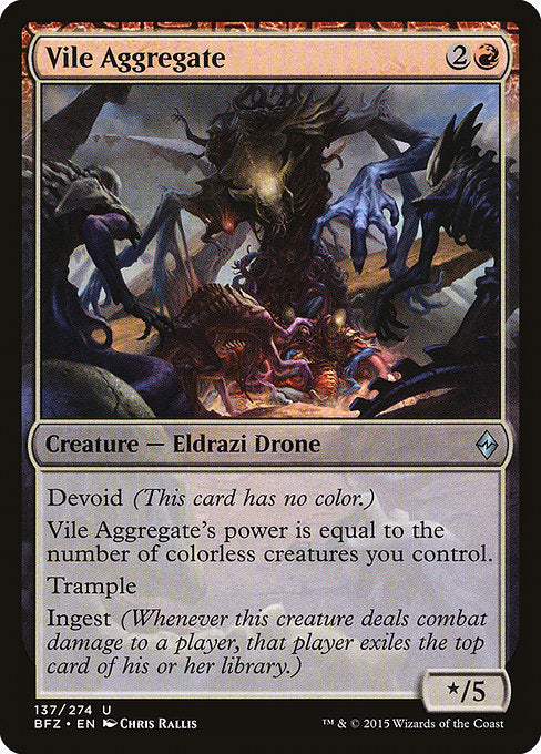 Vile Aggregate (137) (Foil) - Battle for Zendikar - Game On