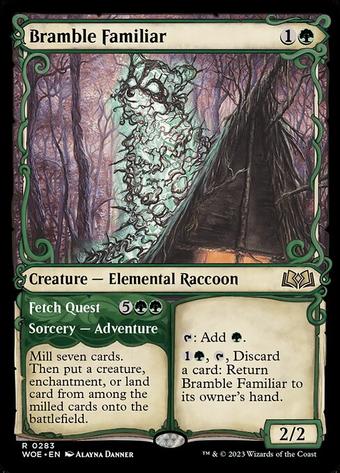 Bramble Familiar // Fetch Quest (283) - SHOWCASE (Foil) - Wilds of Eldraine - Game On