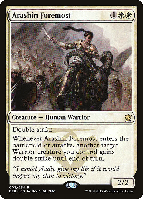 Arashin Foremost (3) (Foil) - Dragons of Tarkir - Game On
