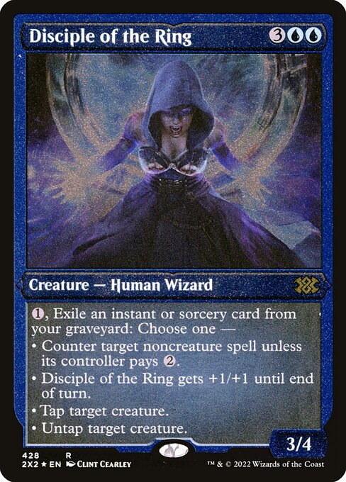 Disciple of the Ring (428) (Etched) - Double Masters 2022 - Game On