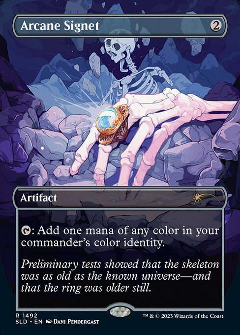 Arcane Signet (1492) - BORDERLESS - FULL ART - Secret Lair Drop - Game On