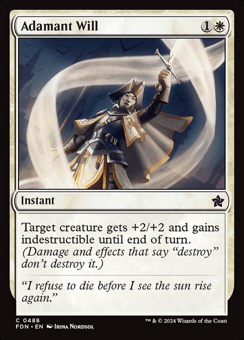 Adamant Will (488) - Foundations - Game On