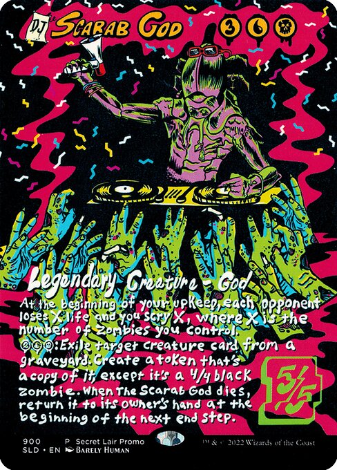 The Scarab God (900) - BORDERLESS - FULL ART - Secret Lair Drop - Game On