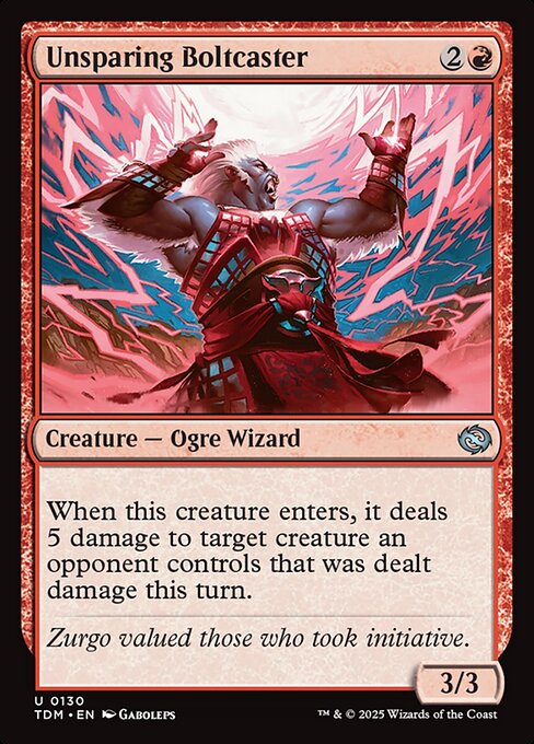 Unsparing Boltcaster (130) (Foil) - Tarkir: Dragonstorm - Game On