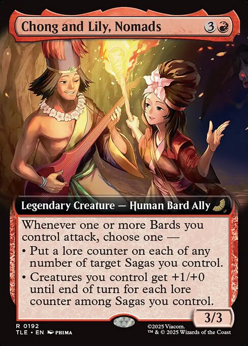 Chong and Lily, Nomads (192) - EXTENDED ART (Foil) - Avatar: The Last Airbender Eternal - Game On