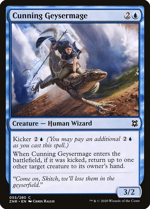 Cunning Geysermage (55) - Zendikar Rising - Game On
