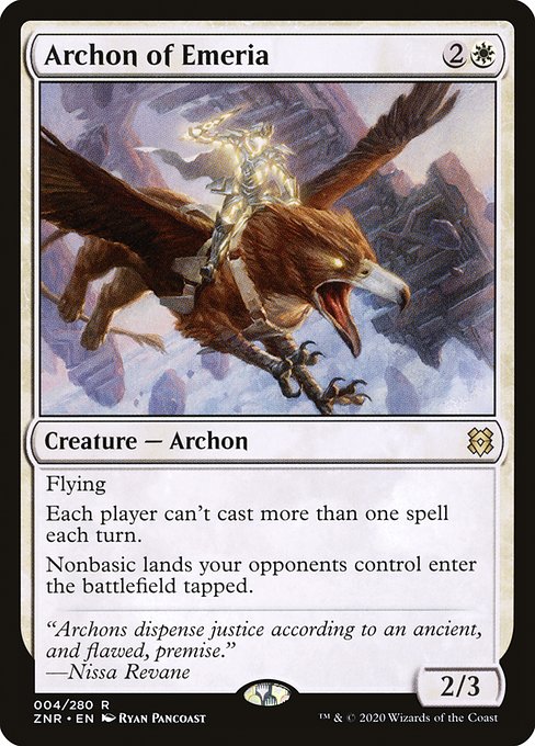 Archon of Emeria (4) (Foil) - Zendikar Rising - Game On