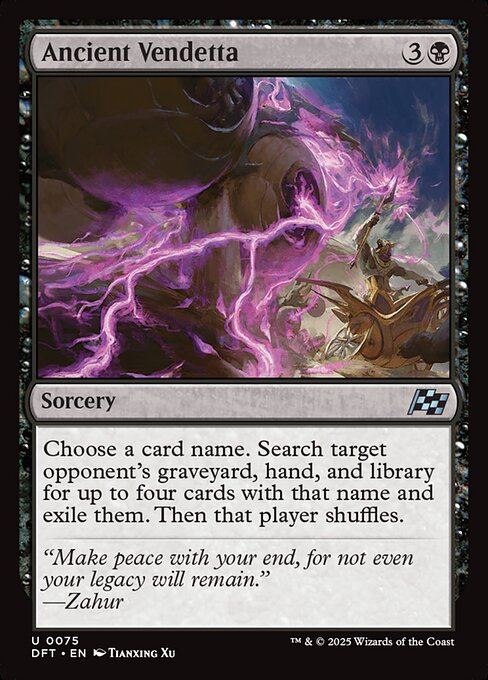 Ancient Vendetta (75) (Foil) - Aetherdrift - Game On