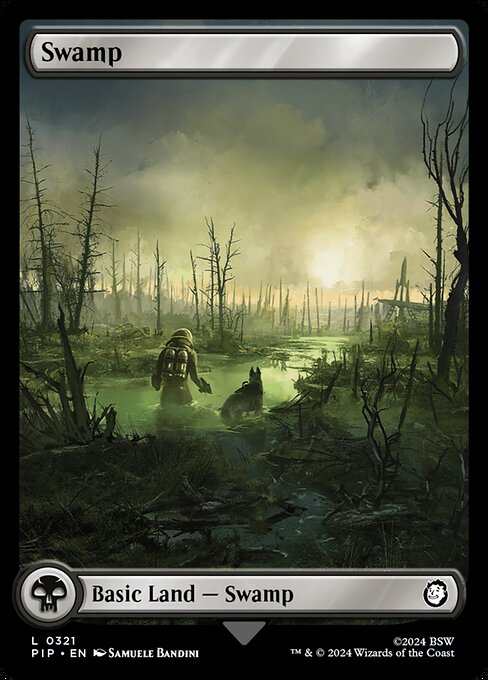 Swamp (321) - FULL ART - Fallout - Game On