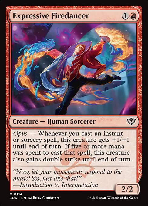 Expressive Firedancer (114) (Foil) - Secrets of Strixhaven - Game On