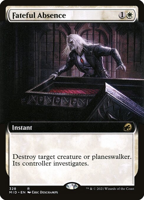 Fateful Absence (328) - EXTENDED ART (Foil) - Innistrad: Midnight Hunt - Game On