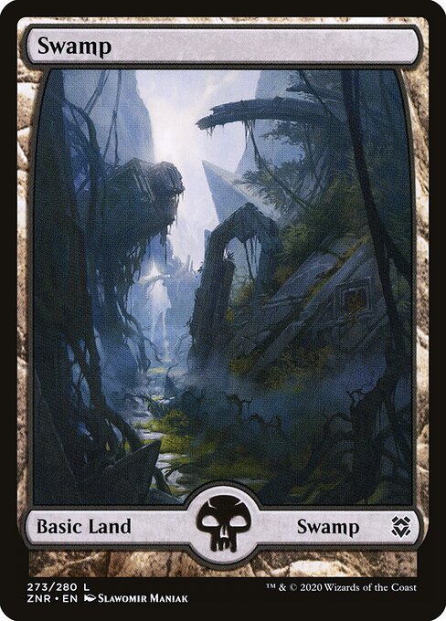 Swamp (273) - FULL ART (Foil) - Zendikar Rising - Game On