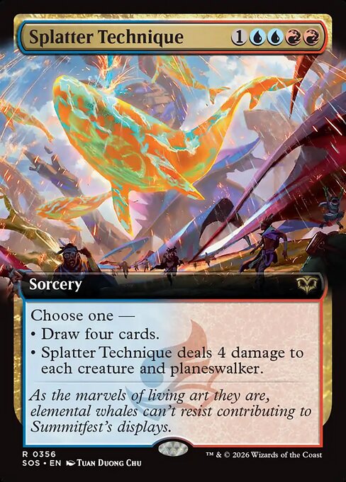 Splatter Technique (356) - EXTENDED ART (Foil) - Secrets of Strixhaven - Game On