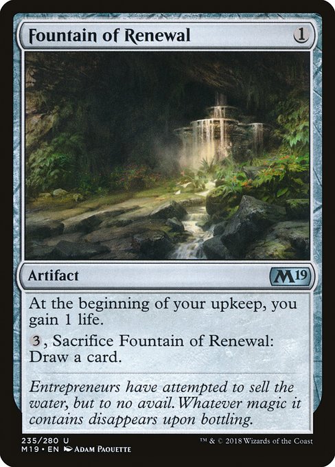 Fountain of Renewal (235) (Foil) - Core Set 2019 - Game On