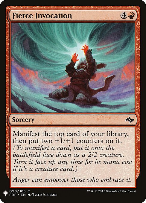 Fierce Invocation (FRF-98) - The List - Game On