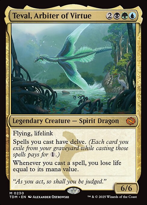 Teval, Arbiter of Virtue (230) - Tarkir: Dragonstorm Game On Teval, Arbiter of Virtue (230) - Tarkir: Dragonstorm Game On