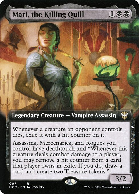 Mari, the Killing Quill (97) - EXTENDED ART (Foil) - New Capenna Commander - Game On