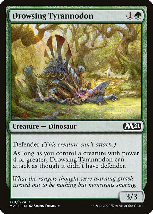 Drowsing Tyrannodon (178) - Core Set 2021 - Game On
