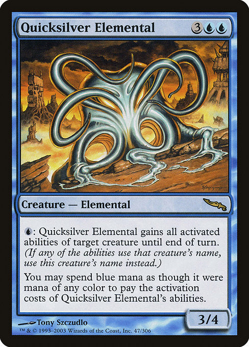 Quicksilver Elemental (47) - Mirrodin - Game On