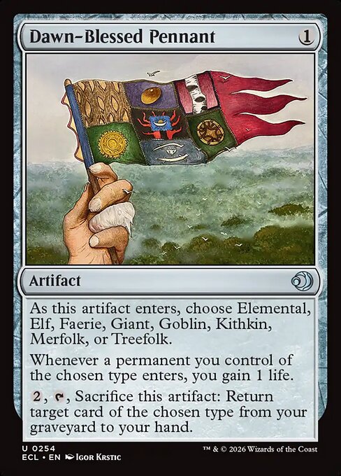 Dawn-Blessed Pennant (254) (Foil) - Lorwyn Eclipsed - Game On