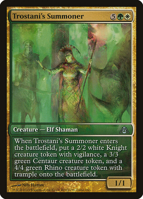 Trostani's Summoner (110) - FULL ART - Dragon's Maze Promos - Game On
