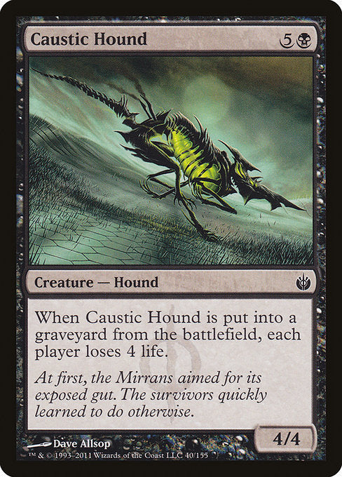 Caustic Hound (40) (Foil) - Mirrodin Besieged - Game On