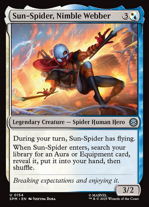 Sun-Spider, Nimble Webber (154) (Foil) - Marvel's Spider-Man - Game On