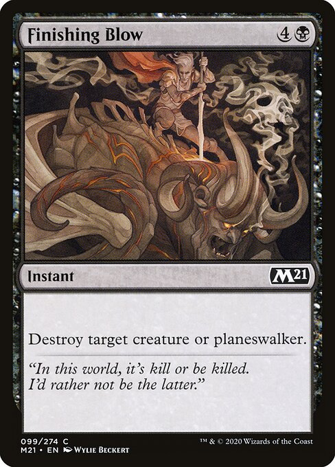 Finishing Blow (99) - Core Set 2021 - Game On