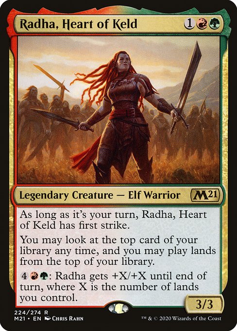 Radha, Heart of Keld (224) (Foil) - Core Set 2021 - Game On