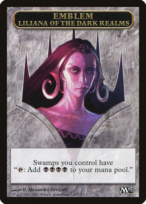 Liliana of the Dark Realms Emblem (11) - Magic 2013 Tokens - Game On
