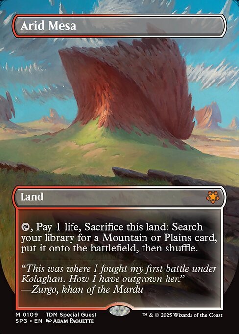 Arid Mesa (109) - BORDERLESS - FULL ART - Special Guests - Game On