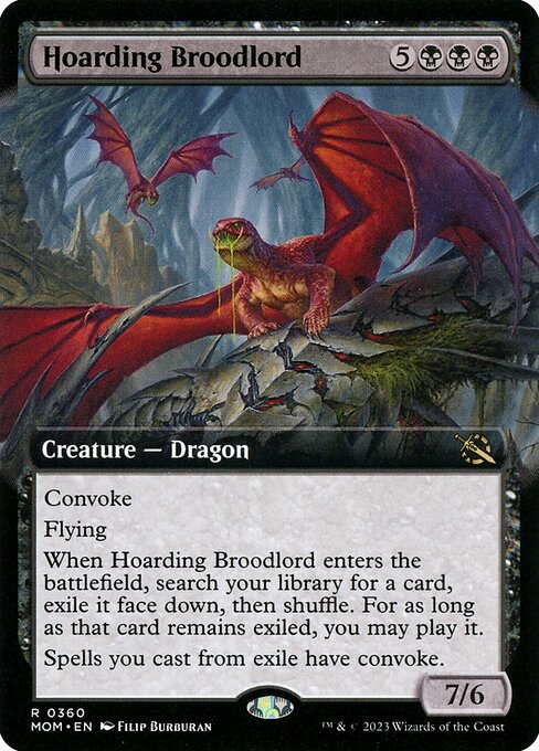 Hoarding Broodlord (360) - EXTENDED ART (Foil) - March of the Machine - Game On