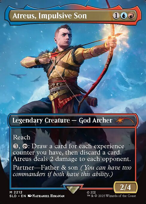 Atreus, Impulsive Son (2212) - BORDERLESS - FULL ART - Secret Lair Drop - Game On