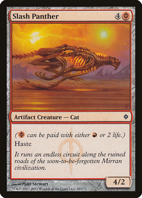 Slash Panther (96) (Foil) - New Phyrexia - Game On
