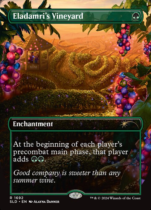 Eladamri's Vineyard (1692) - BORDERLESS - FULL ART - Secret Lair Drop - Game On