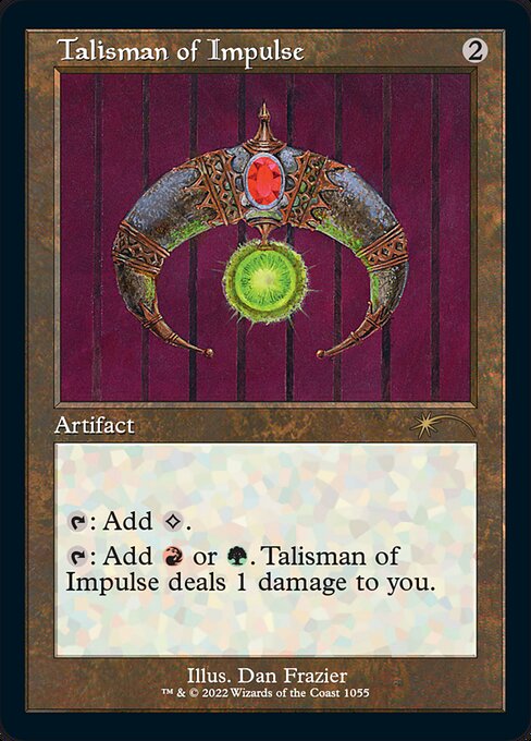 Talisman of Impulse (1055) (Etched) - Secret Lair Drop - Game On