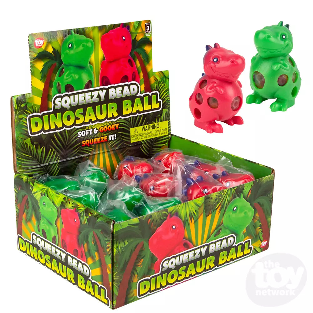 3.5" Squeezy Bead Dinousaur Bal - Game On