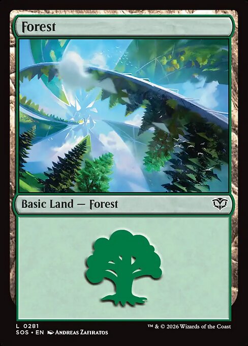 Forest (281) (Foil) - Secrets of Strixhaven - Game On