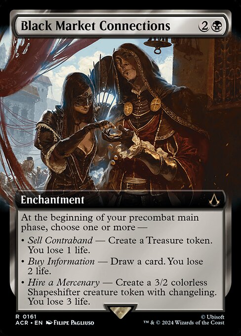 Black Market Connections (161) - EXTENDED ART (Foil) - Assassin's Creed - Game On