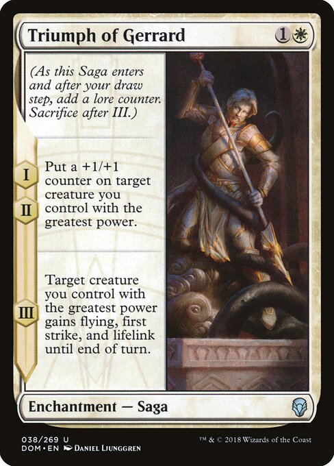 Triumph of Gerrard (38) - Dominaria - Game On
