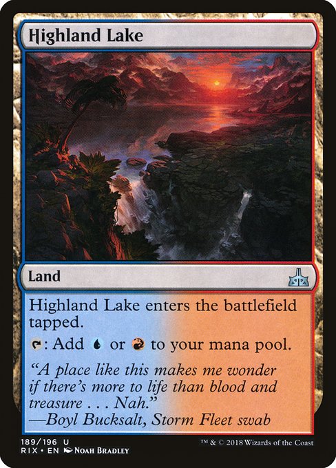 Highland Lake (189) - Rivals of Ixalan - Game On